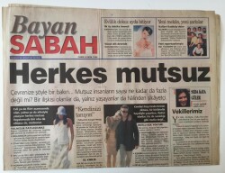 Sabah Gazetesi Bayan Eki - 7 Mart 1996 - Elif Dinçer İle Sohbet - GZ43975 - 2