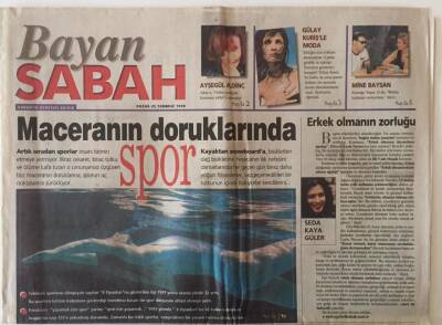 Sabah Gazetesi Bayan Sabah Eki 25 Temmuz 1999 - Şarkıcı Yaşar Aşk Çok Kısa Dert Çok Uzun GZ22349 - 1