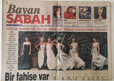 Sabah Gazetesi Bayan Sabah Eki 3 Ekim 1999 - Milenyum Rengi Kırmızı GZ22882 - 1