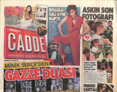Sabah Gazetesi Cadde Eki 23 Temmuz 2014 - Gülben Ergen İle Erhan Çelik Bodrumda Kahvaltı Yaptı GZ116986 - 1