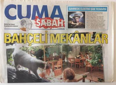 Sabah Gazetesi Cuma Eki 12 Haziran 2009 - Bahçeli Mekanlar , Erol Evgin Ve Ajda Pekkan İkisi de Formunda GZ20751 - 1