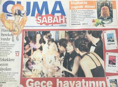 Sabah Gazetesi Cuma Eki 12 Mayıs 2006-Gece Hayatının Kare Asını Kadınlar Seçti GZ36643 - 1