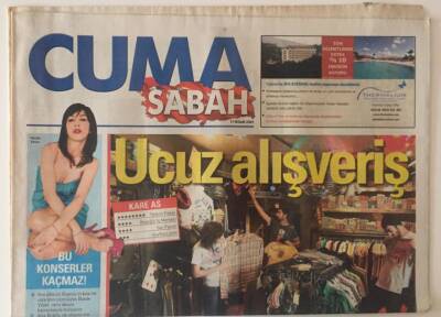 Sabah Gazetesi Cuma Eki 17 Nisan 2009 - Hande Yener Yeni Albümü Hoyrolayla Hayranlarının Karşına Çıkıyor , Ucuz Alışverişin Kare Asları GZ31429 - 1