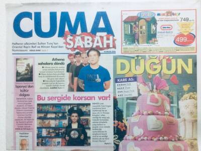 Sabah Gazetesi Cuma Eki 18 Nisan 2008 - Athena Sabahlara Döndü GZ42807 - 1