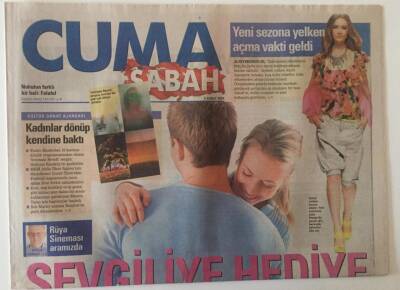 Sabah Gazetesi Cuma Eki 6 Şubat 2009 - Sevgiliye Hediye Kare Asları GZ22401 - 1