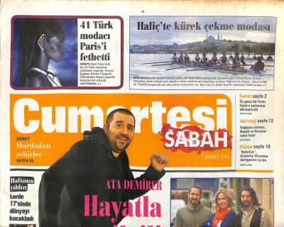 Sabah Gazetesi Cumartesi Eki 1 Şubat 2014 - Candan Erçetin Ve Az Tavizli Bir Hayat GZ105977 - 1
