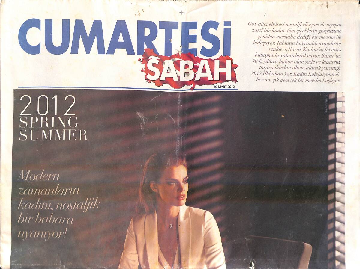 Sabah Gazetesi Cumartesi Eki 10 Mart 2012 - Seyyal Taner , İlk Kez Bu Kadar Sert GZ159808 - 1