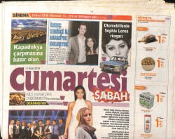 Sabah Gazetesi Cumartesi Eki 11 Nisan 2015 - İlyas Yalçıntaş, İncirle Bir Gecede Gelen Şöhret GZ158389 - Gökçekoleksiyon