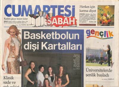 Sabah Gazetesi Cumartesi Eki 14 Mayıs 2005 - Beşiktaşı Şampiyon Yapan Dişi Kartallar GZ91935 - 1