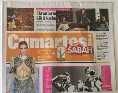 Sabah Gazetesi Cumartesi Eki 15 Mart 2014 - İstanbullu Modacıların Yolu Açık GZ22943 - 1