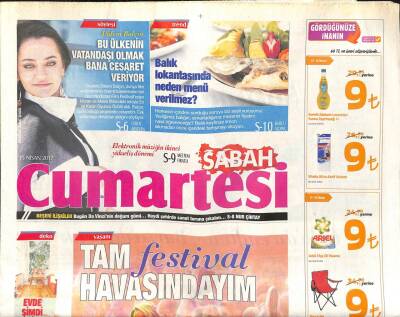Sabah Gazetesi Cumartesi Eki 15 Nisan 2017 - Bugün Da Vincinin Doğum Günü...Haydi Şehirde Sanat Turuna Çıkalım... GZ105953 - 1