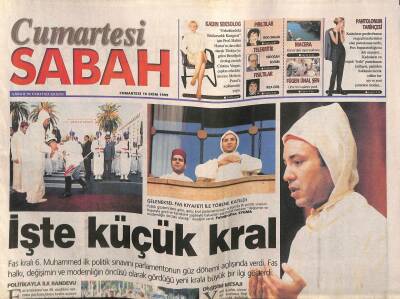 Sabah Gazetesi Cumartesi Eki 16 Ekim 1999 - İşte Küçük Kral * 6. MUHAMMED GZ116175 - 1