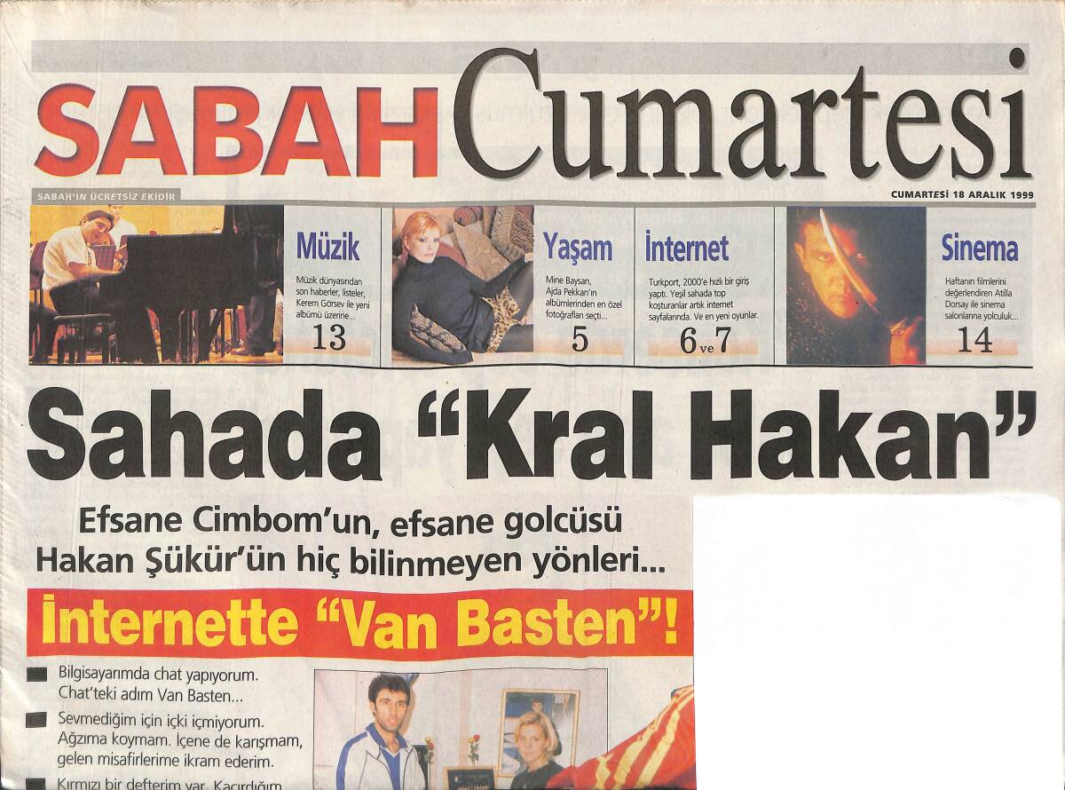 Sabah Gazetesi Cumartesi Eki 18 Aralık 1999 - Ajda Pekkan Yoğun Bir Koşturmanın Altında GZ158085 - 1