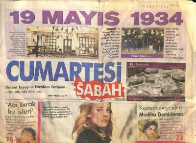 Sabah Gazetesi Cumartesi Eki 19 Mayıs 2007 - Bülent Ersoy Ve İbrahim Tatlıses Arasında Söz Düellosu GZ116532 - 1
