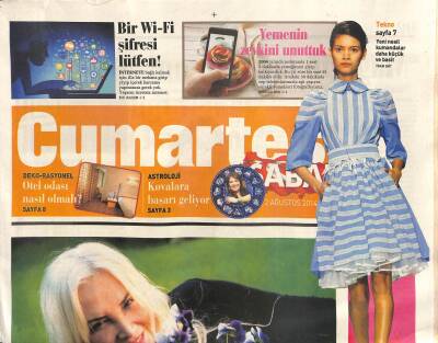 Sabah Gazetesi Cumartesi Eki 2 Ağustos 2014 - Sevim Emre Ben Orhanın Dergahında Piştim GZ116737 - 1