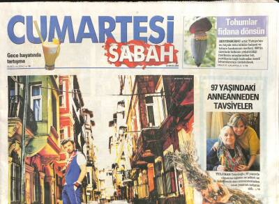 Sabah Gazetesi Cumartesi Eki 23 Mayıs 2009 - Ayşe Özyılmazele Konuşan Yalın Deli Tarafım Ortaya Çıktı GZ114103 - 1