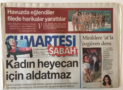 Sabah Gazetesi Cumartesi Eki 23 Temmuz 2005 - Kadın Heyecan İçin Aldatmaz GZ20786 - 1