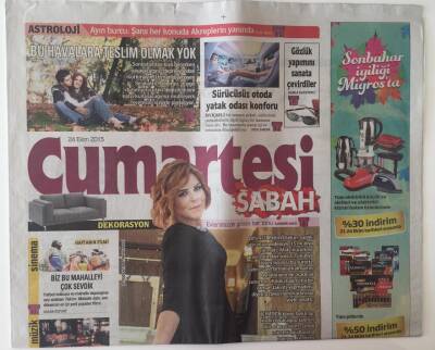 Sabah Gazetesi Cumartesi Eki 24 Ekim 2015 - Pelin Öztekin Kilolar Gidince İçimden Yeni Bir Pelin Çıktı GZ20904 - 1