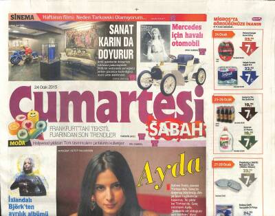 Sabah Gazetesi Cumartesi Eki 24 Ocak 2015 - La Bohemee Türk Aşısı Tuttu Mu ? GZ117232 - 1