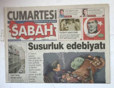 Sabah Gazetesi Cumartesi Eki 28 Ekim 2000 - Susurluk Edebiyatı GZ8047 - 1