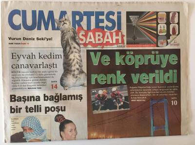 Sabah Gazetesi Cumartesi Eki 28 Nisan 2007 - Boğaz İçi Köprüsüne Renk Verildi , İstanbul Müzik Festivali 35 Yaşında GZ20813 - 1