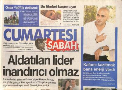 Sabah Gazetesi Cumartesi Eki 3 Eylül 2005 - GSli Hasan Şaş , Kafamı Kazıtmak Bana Enerji Verdi GZ84567 - 1