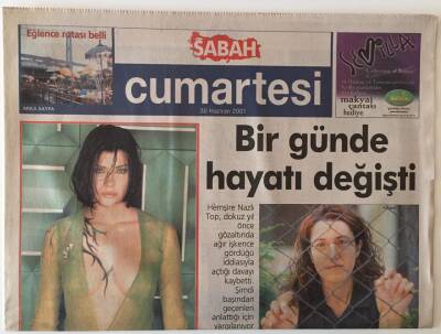 Sabah Gazetesi Cumartesi Eki 30 Haziran 2001 - Cüneyt Akeroğlu Kapak Giysileri Tasarlıyor Ve Baştan Yaratıyor GZ20822 - 1