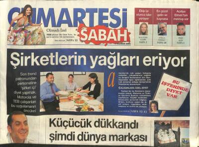Sabah Gazetesi Cumartesi Eki 4 Haziran 2015 - Ayakkabı Markası Hotiçin Sahipleri Serdar Ve Selin Hotiç Çiftinin Hedefi Yurtdışında Mağaza Açmak GZ109355 - 1