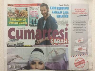 Sabah Gazetesi Cumartesi Eki 4 Temmuz 2015 - Özgür Çecik,Kadın Ruhundan Anlamak Çaba Gerektirir GZ29488 - 1