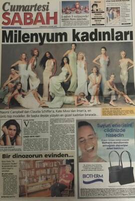 Sabah Gazetesi Cumartesi Eki 6 Kasım 1999 -Milenyum Kadınları GZ45364 - 1