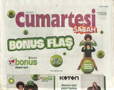 Sabah Gazetesi Cumartesi Eki 7 Mart 2015 - 90 Yıllık Efsane İlk Kez Türkiye Sahnelerinde * GATSBY Rüzgarı GZ117028 - 1