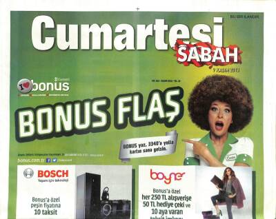 Sabah Gazetesi Cumartesi Eki 9 Kasım 2013 - Türkan Şoray Modaevlerinden Alışveriş Yapar,Zeki Müren Kıyafetlerine Milyonlar Harcarmış GZ100543 - 1
