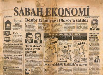Sabah Gazetesi Ekonomi Eki 14 Mayıs 1992 - Penyelüksün Patronu Fabrikayı Dağıtıyor GZ119322 - 1