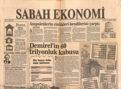 Sabah Gazetesi Ekonomi Eki 15 Mayıs 1992 - Telefunken Telsiz Kulaklık Dönemini Başlatıyor - ITT Altın Rehberi Basmayacak GZ119321 - 1