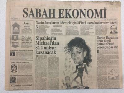 Sabah Gazetesi Ekonomi Eki 28 Temmuz 1992 - Sipahioğlu Michaeldan 84.4 Milyar Kazanacak GZ47159 - 1