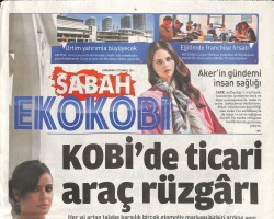 Sabah Gazetesi Ekonomi Eki 31 Temmuz 2013 - Kobide Ticari Araç Rüzgarı GZ100095 - 1
