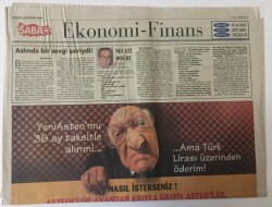 Sabah Gazetesi Ekonomi Eki 4 Haziran 2000 - Enflasyon İçin Acil Önlem Gerekiyor GZ13525 - 2