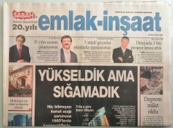 Sabah Gazetesi Emlak-İnşaat Eki 9 Aralık 2005 İstanbul Avrupanın En Uzunu Oldu - GZ44174 - 2
