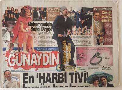 Sabah Gazetesi Günaydın Eki 1 Mayıs 2009 - En Harbi TV Bugün Başlıyor GZ22970 - 1