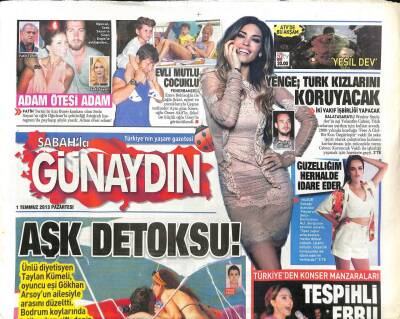 Sabah Gazetesi Günaydın Eki 1 Temmuz 2013 - Ebru Gündeş Önceki Gün İstanbul Avcılarda Sevenleriyle Buluştu GZ98281 - 1