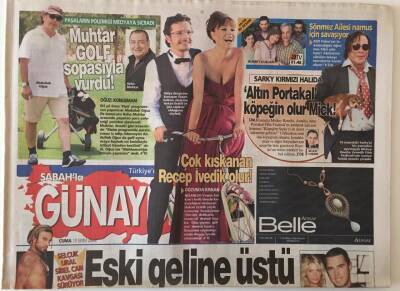 Sabah Gazetesi Günaydın Eki 10 Ekim 2008 - Selçuk Ural Sibel Can Kavgası Sürüyor Eski Geline Üstü Kapalı Tehdit GZ20830 - 1