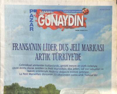 Sabah Gazetesi Günaydın Eki 10 Mayıs 2015 - Gülşenin Değil Şeydanın Mönüsü GZ109901 - 1