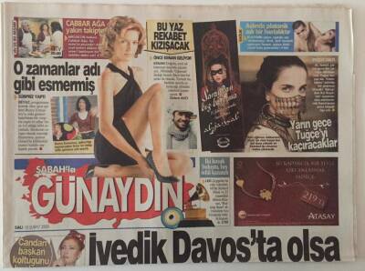 Sabah Gazetesi Günaydın Eki 10 Şubat 2009 - Şahan Gökbakar Davosta Olsa O Kolu Kırardı GZ28128 - 1