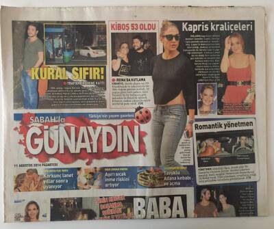 Sabah Gazetesi Günaydın Eki 11 Ağustos 2014 - Kibariye 53 Yaşına Girdi GZ28152 - 1