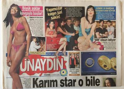 Sabah Gazetesi Günaydın Eki 11 Haziran 2009 - Naomı Türkiyeyi Çok Sevdi , Hande Yener Günde 20 Bardak Çay İçiyor GZ20729 - 1