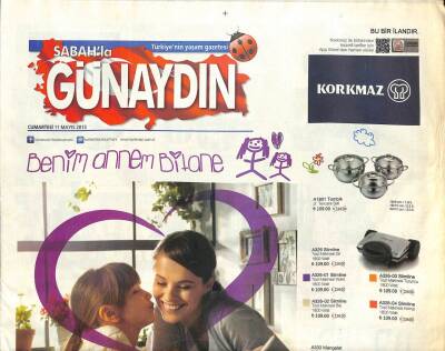 Sabah Gazetesi Günaydın Eki 11 Mayıs 2013 - Alişan Feneri Biraz Fazla Sevdim - Deniz Uğur Mutluyum Ve Tam İstediğim Yerdeyim GZ105944 - 1