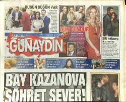 Sabah Gazetesi Günaydın Eki 11 Mayıs 2015 - Türkan Şoray Anneanne Olmayı Çok İsterim GZ101216 - 1