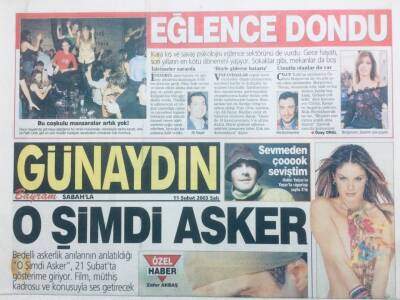 Sabah Gazetesi Günaydın Eki - 11 Şubat 2003 - Sibel Can Yoğun Temposuna Rağmen Çocuklarını İhmal Etmiyor GZ41874 - 1