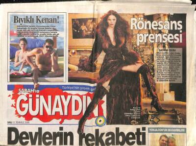 Sabah Gazetesi Günaydın Eki 11 Temmuz 2006 - İşte Kenan Doğulunun İnternet Aşkı ! - Kaya Çilingiroğlu Hülya Avşarın Arabasıyla Geziyor GZ96052 - 1