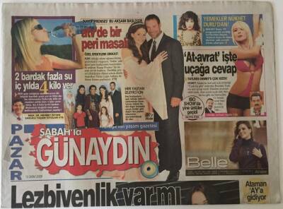 Sabah Gazetesi Günaydın Eki 12 Ekim 2008 - Tatlıses Demet Akalına Çok Kızdı ! GZ22956 - 1